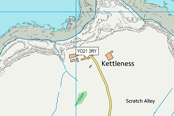 YO21 3RY map - OS VectorMap District (Ordnance Survey)