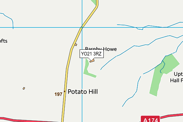 YO21 3RZ map - OS VectorMap District (Ordnance Survey)