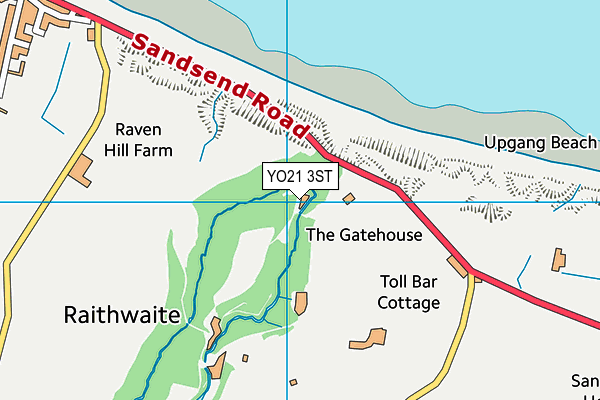 Raithwaite Hall Hotel & Spa map (YO21 3ST) - OS VectorMap District (Ordnance Survey)