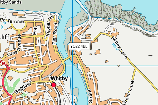 YO22 4BL map - OS VectorMap District (Ordnance Survey)