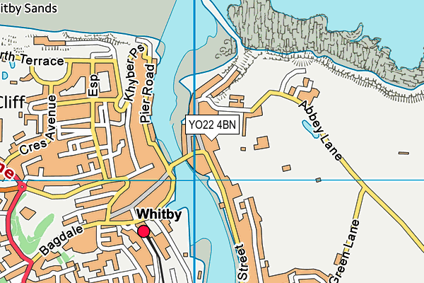 YO22 4BN map - OS VectorMap District (Ordnance Survey)