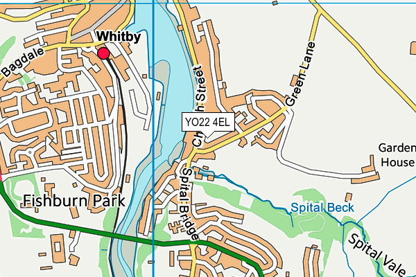 YO22 4EL map - OS VectorMap District (Ordnance Survey)