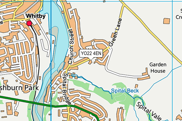 YO22 4EN map - OS VectorMap District (Ordnance Survey)