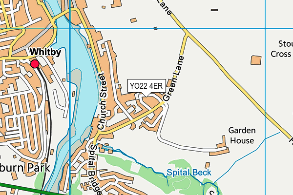 YO22 4ER map - OS VectorMap District (Ordnance Survey)