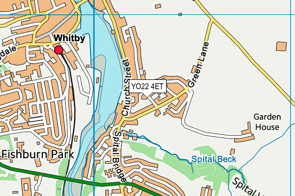 YO22 4ET map - OS VectorMap District (Ordnance Survey)