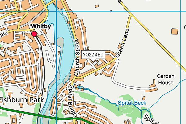 YO22 4EU map - OS VectorMap District (Ordnance Survey)