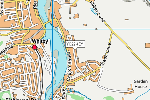 YO22 4EY map - OS VectorMap District (Ordnance Survey)