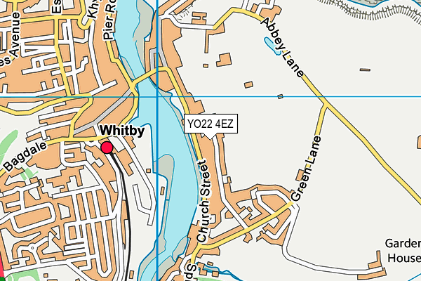 YO22 4EZ map - OS VectorMap District (Ordnance Survey)