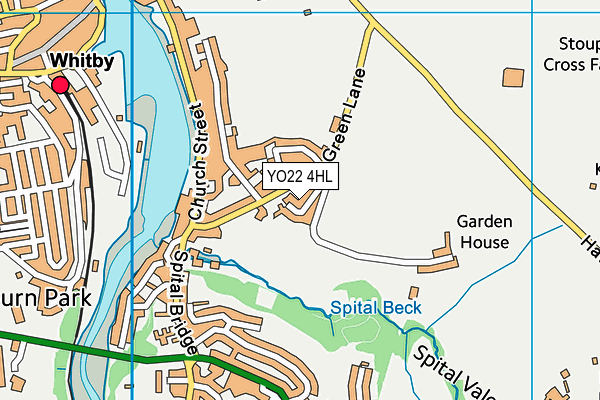 YO22 4HL map - OS VectorMap District (Ordnance Survey)