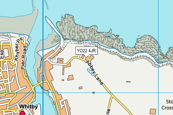 YO22 4JR map - OS VectorMap District (Ordnance Survey)