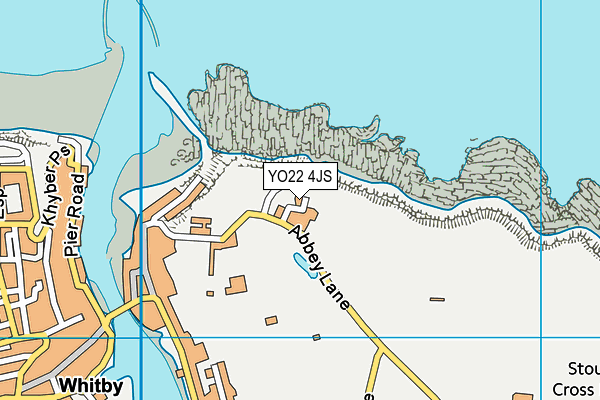 YO22 4JS map - OS VectorMap District (Ordnance Survey)