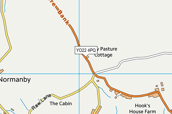 YO22 4PQ map - OS VectorMap District (Ordnance Survey)