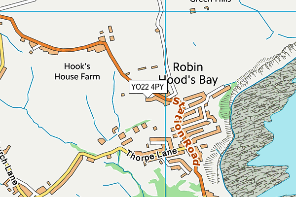 YO22 4PY map - OS VectorMap District (Ordnance Survey)