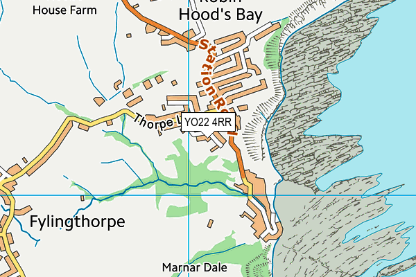 YO22 4RR map - OS VectorMap District (Ordnance Survey)