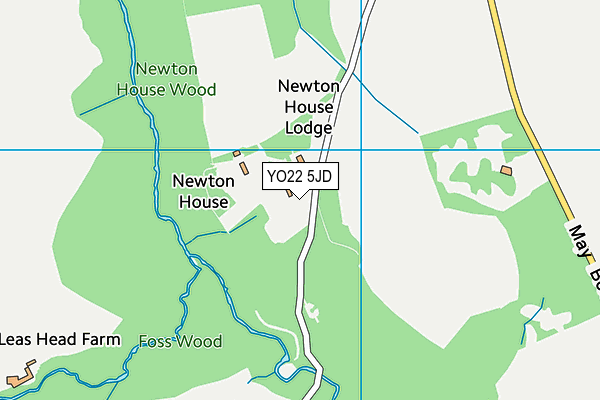 YO22 5JD map - OS VectorMap District (Ordnance Survey)