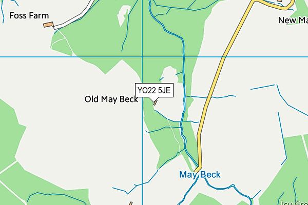 YO22 5JE map - OS VectorMap District (Ordnance Survey)