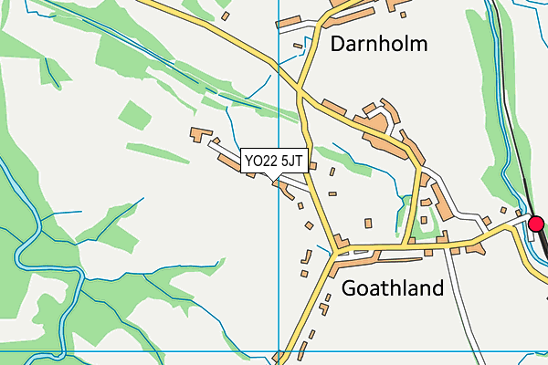 YO22 5JT map - OS VectorMap District (Ordnance Survey)