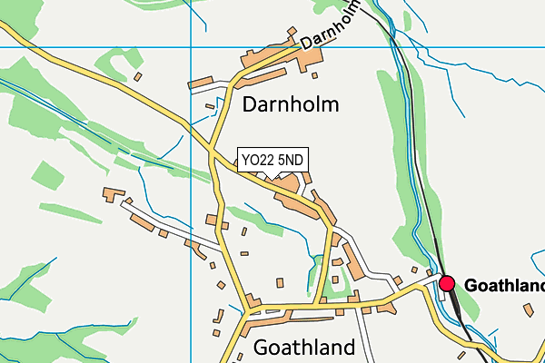 Goathland Primary School map (YO22 5ND) - OS VectorMap District (Ordnance Survey)