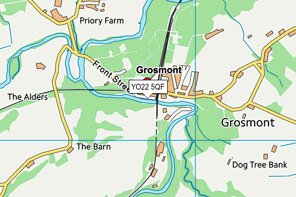 Grosmont Sports Field map (YO22 5QF) - OS VectorMap District (Ordnance Survey)
