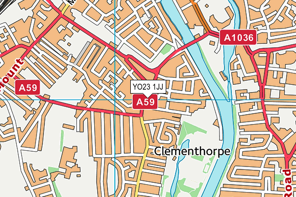 YO23 1JJ map - OS VectorMap District (Ordnance Survey)
