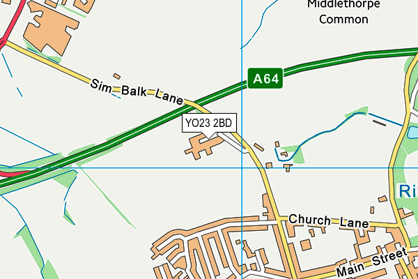Map of ACASTER LANE MANAGEMENT COMPANY LIMITED at district scale