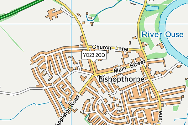 Bishopthorpe Infant School map (YO23 2QQ) - OS VectorMap District (Ordnance Survey)