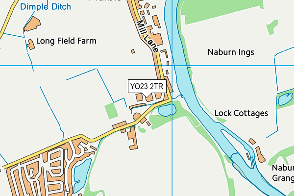 YO23 2TR map - OS VectorMap District (Ordnance Survey)