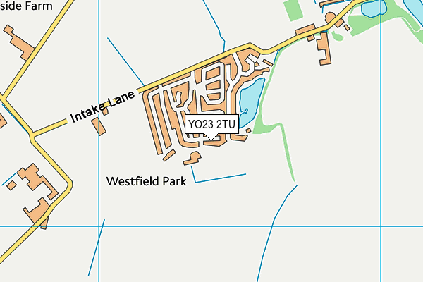 YO23 2TU map - OS VectorMap District (Ordnance Survey)