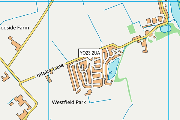 YO23 2UA map - OS VectorMap District (Ordnance Survey)