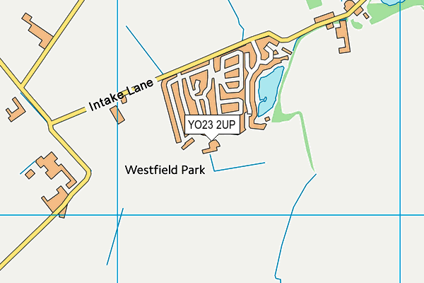 YO23 2UP map - OS VectorMap District (Ordnance Survey)