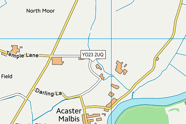 YO23 2UQ map - OS VectorMap District (Ordnance Survey)