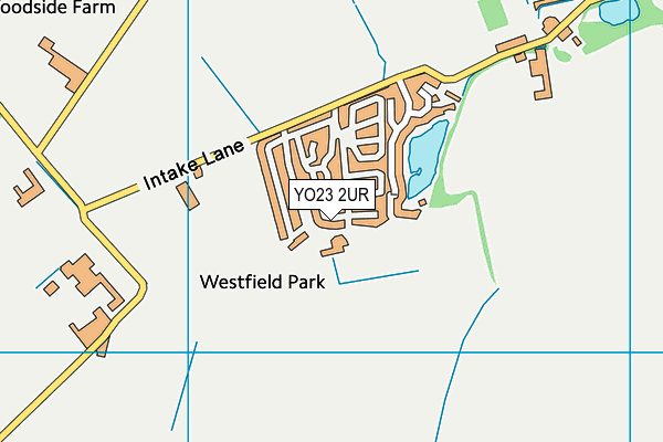 YO23 2UR map - OS VectorMap District (Ordnance Survey)