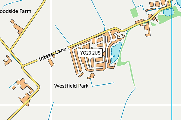 YO23 2US map - OS VectorMap District (Ordnance Survey)