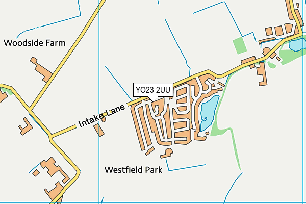 YO23 2UU map - OS VectorMap District (Ordnance Survey)