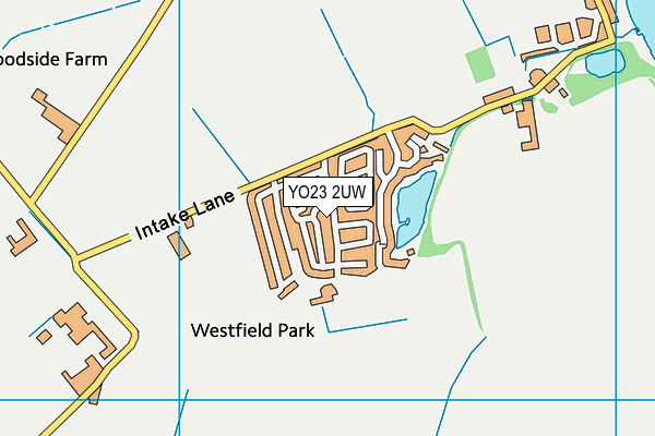 YO23 2UW map - OS VectorMap District (Ordnance Survey)