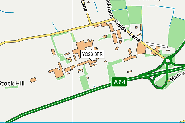 Askham Bryan College map (YO23 3FR) - OS VectorMap District (Ordnance Survey)