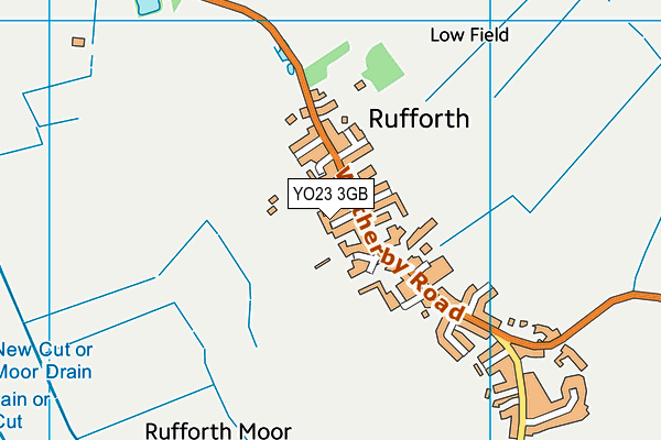 YO23 3GB map - OS VectorMap District (Ordnance Survey)