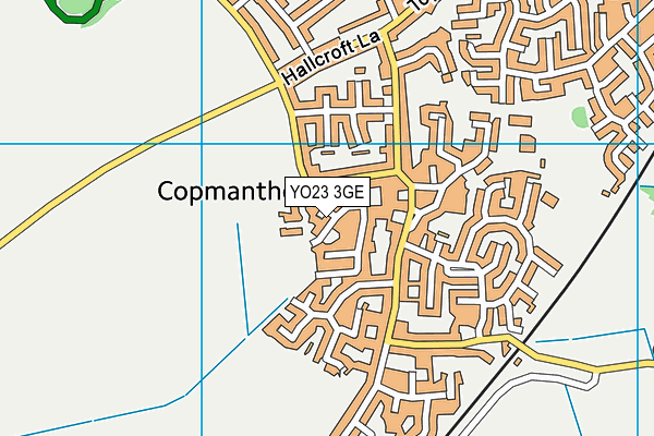 YO23 3GE map - OS VectorMap District (Ordnance Survey)