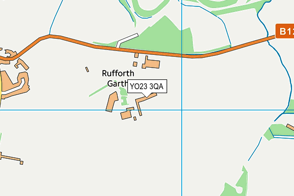 Rufforth Playing Fields map (YO23 3QA) - OS VectorMap District (Ordnance Survey)