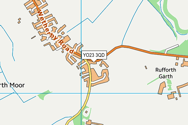 YO23 3QD map - OS VectorMap District (Ordnance Survey)