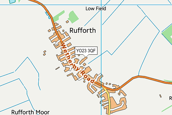 Rufforth Primary School map (YO23 3QF) - OS VectorMap District (Ordnance Survey)