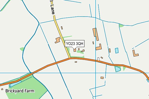 YO23 3QH map - OS VectorMap District (Ordnance Survey)