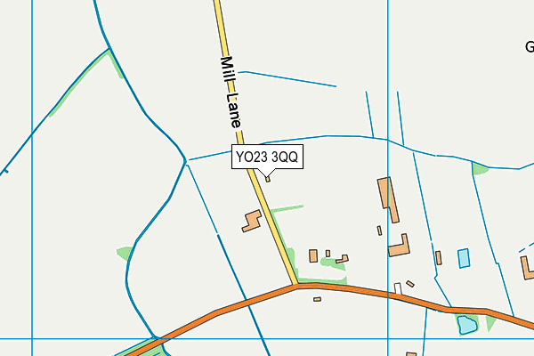 YO23 3QQ map - OS VectorMap District (Ordnance Survey)