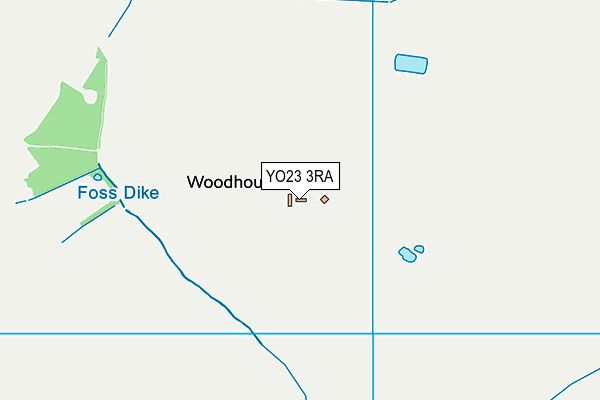 YO23 3RA map - OS VectorMap District (Ordnance Survey)