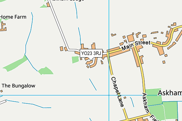 YO23 3RJ map - OS VectorMap District (Ordnance Survey)