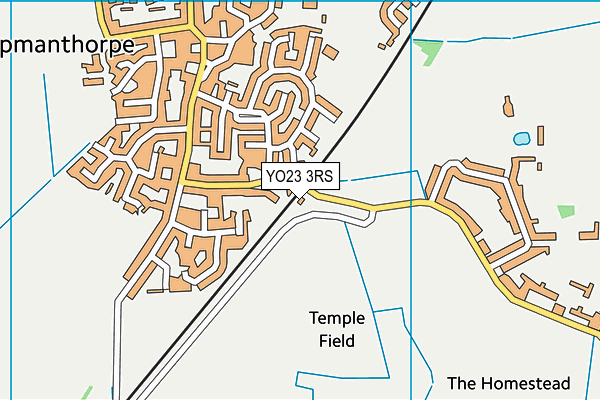 YO23 3RS map - OS VectorMap District (Ordnance Survey)