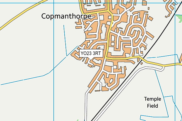 YO23 3RT map - OS VectorMap District (Ordnance Survey)