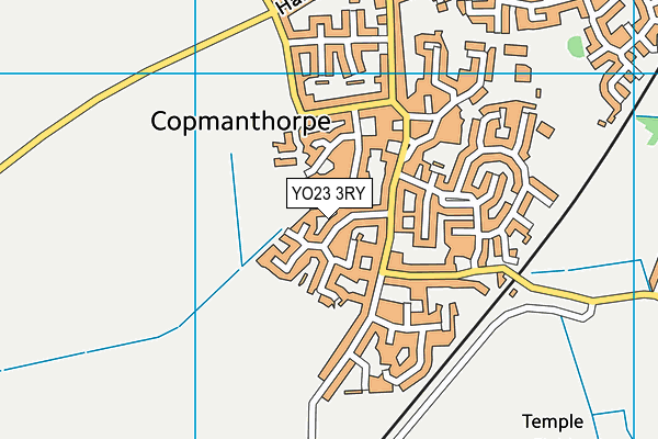 YO23 3RY map - OS VectorMap District (Ordnance Survey)