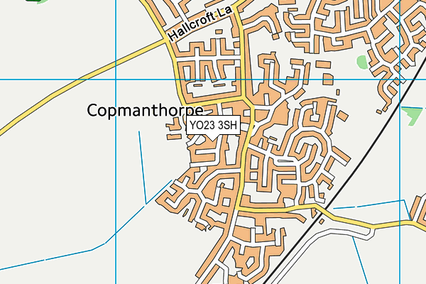 YO23 3SH map - OS VectorMap District (Ordnance Survey)