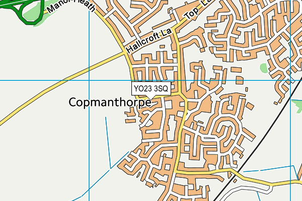 YO23 3SQ map - OS VectorMap District (Ordnance Survey)